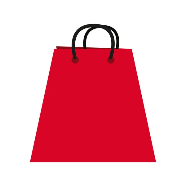 Bolsa de compras sobre fondo blanco — Vector de stock