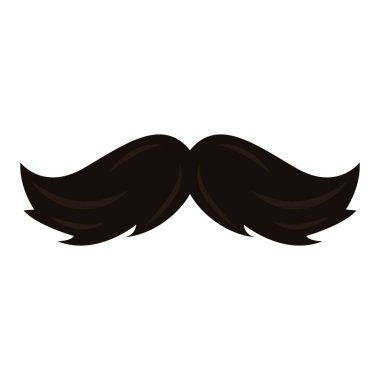 Bıyık hipster beyaz arka plan üzerinde