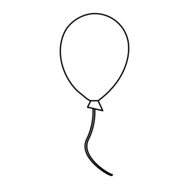 Beyaz arka plan üzerinde balon dekorasyon