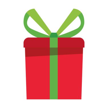 beyaz zemin üzerine sarılmış hediye kutusu