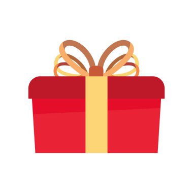 beyaz zemin üzerine sarılmış hediye kutusu