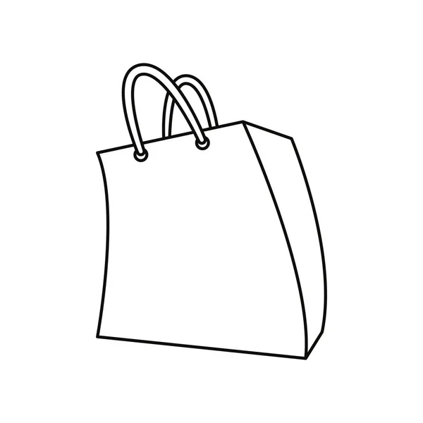 Shoppingväska på vit bakgrund — Stock vektor