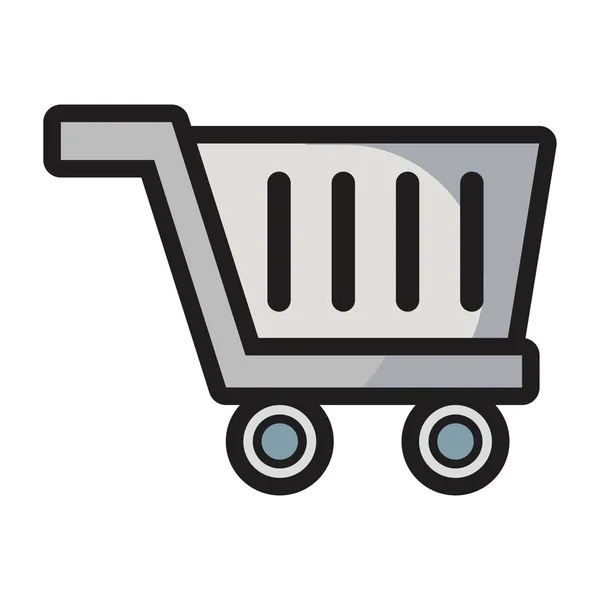 Carrito de compras online — Archivo Imágenes Vectoriales