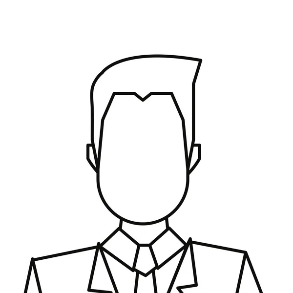 Geschäftsmann Charakter auf weißem Hintergrund — Stockvektor