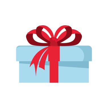 beyaz zemin üzerine sarılmış hediye kutusu