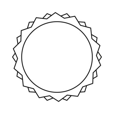 beyaz zemin üzerine yuvarlak etiket