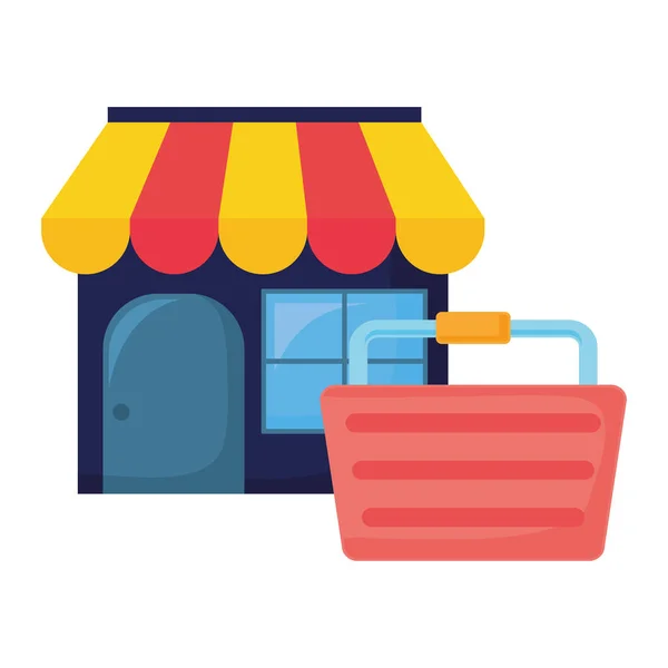 Online winkelen handel — Stockvector