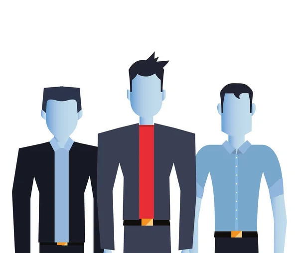 Personagens de equipe de empresários — Vetor de Stock