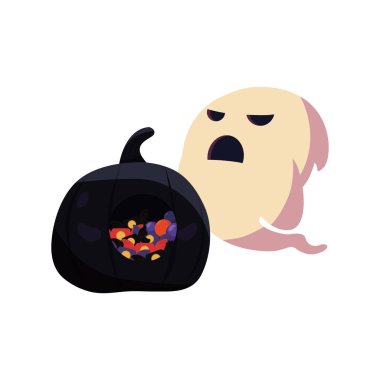 Cadılar Bayramı hayalet siyah kabak ile