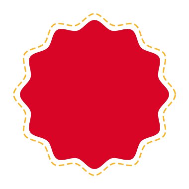 Beyaz arka plan üzerinde etiket boş şablon