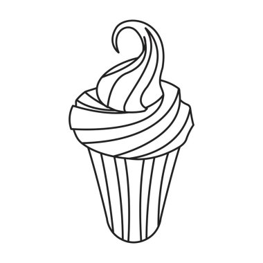 tatlı tatlar beyaz zemin üzerine dondurma