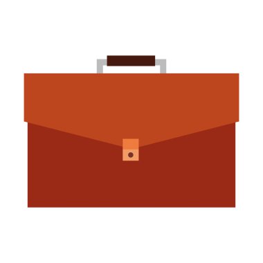 Beyaz arka plan üzerinde iş evrak çantası