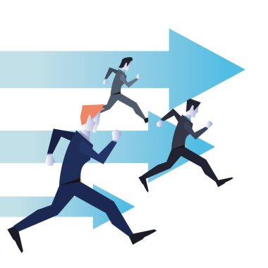 başarı için çalışan işadamları team