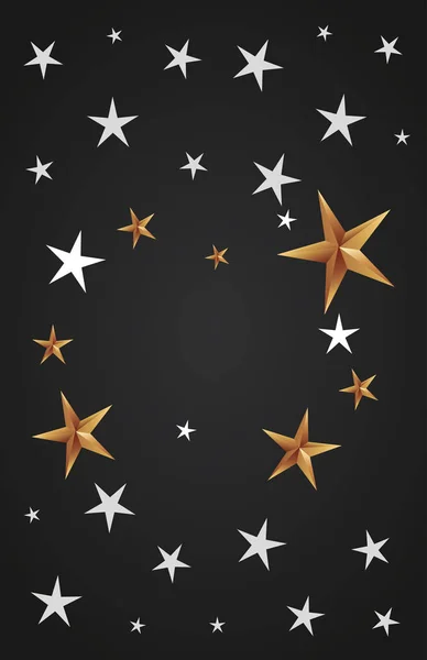 Étoiles décoration fond sombre carte — Image vectorielle