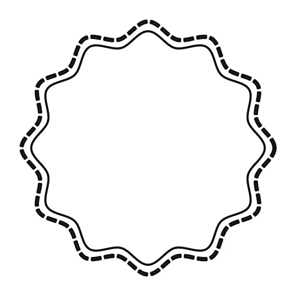 Label пустой шаблон на белом фоне — стоковый вектор