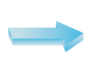 Beyaz arka plan üzerinde gösteren oka