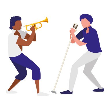 şarkıcı ve müzisyen çift karakter