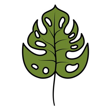 tropikal yaprak ekoloji simgesi