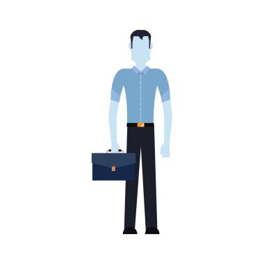 işadamı ile iş evrak çantası