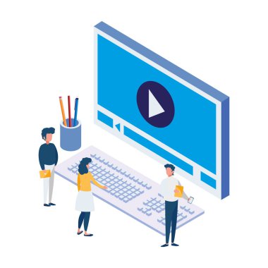 Masaüstü mini insanlar ile