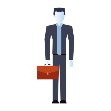 işadamı ile iş evrak çantası