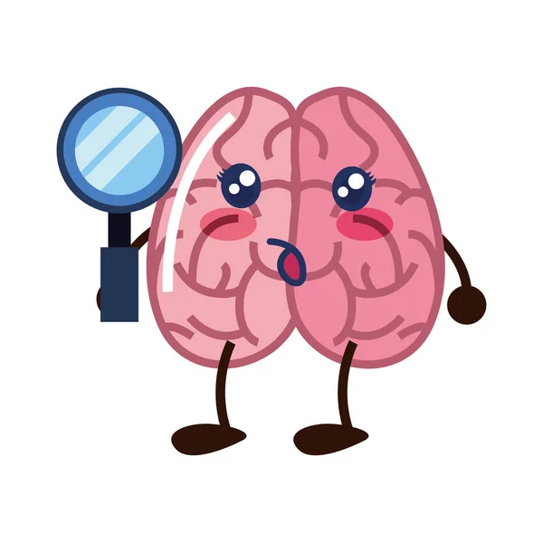 Beyin karikatür yaratıcılık — Stok Vektör