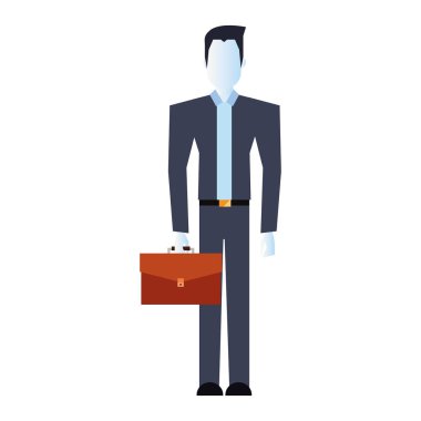 işadamı ile iş evrak çantası