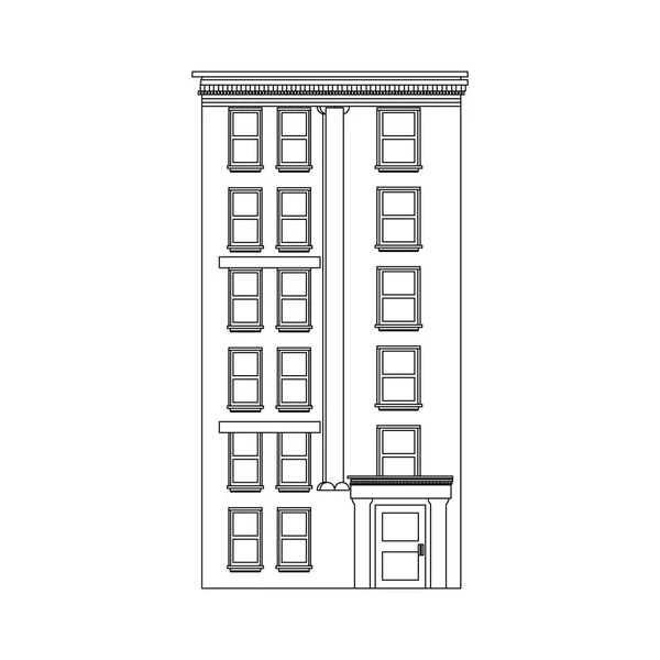 Структура будівлі будинку — стоковий вектор