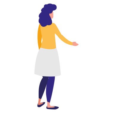 güzel ve genç kadın karakter