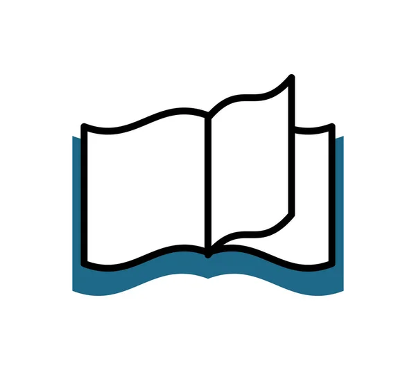 Izolované ikona text knihy — Stockový vektor