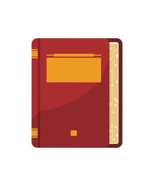 Text book isolated icon — Stock Vector