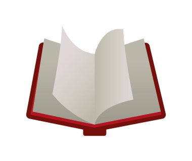 metin kitap izole simgesi