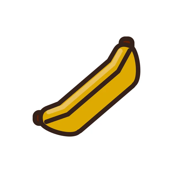 Свіжа бананова ізольована іконка — стоковий вектор
