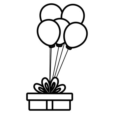 hediye kutusu balon helyumla mevcut