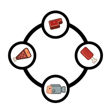 Infographic sağlıklı gıda ile