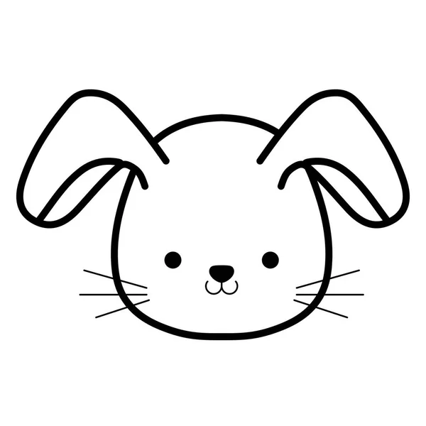 Carino e piccolo personaggio coniglio — Vettoriale Stock
