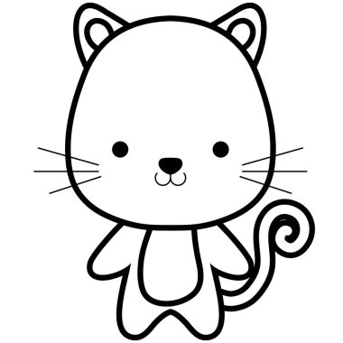 şirin ve küçük kedi karakteri