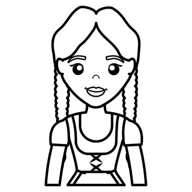 İrlandalı kadın antika karakter