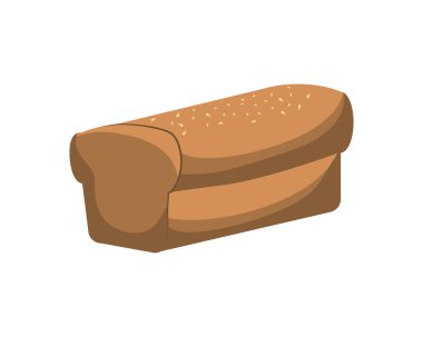 lezzetli ekmek izole simgesi