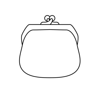 Bayan cüzdan para simgesi