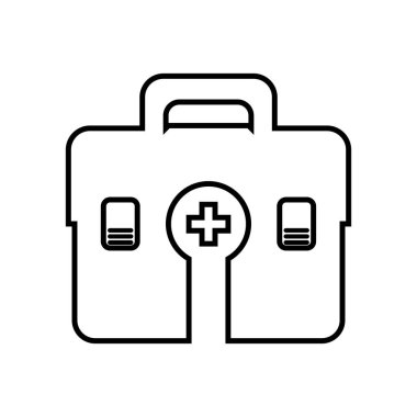 çanta izole simgesi