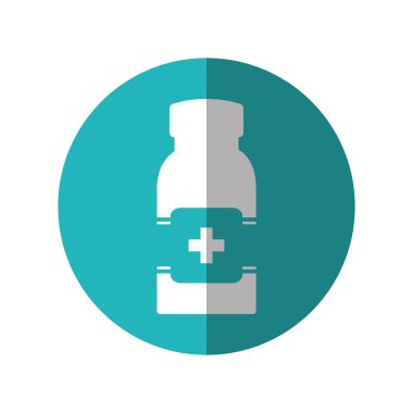 şişe ilaç izole simgesi