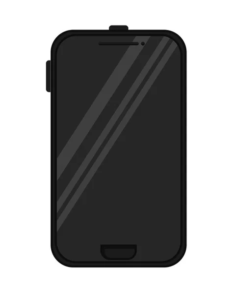 Ikona na białym tle urządzenia smartphone — Wektor stockowy