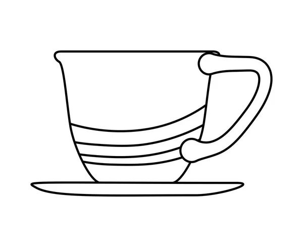 Delicioso taza de café bebida icono — Archivo Imágenes Vectoriales