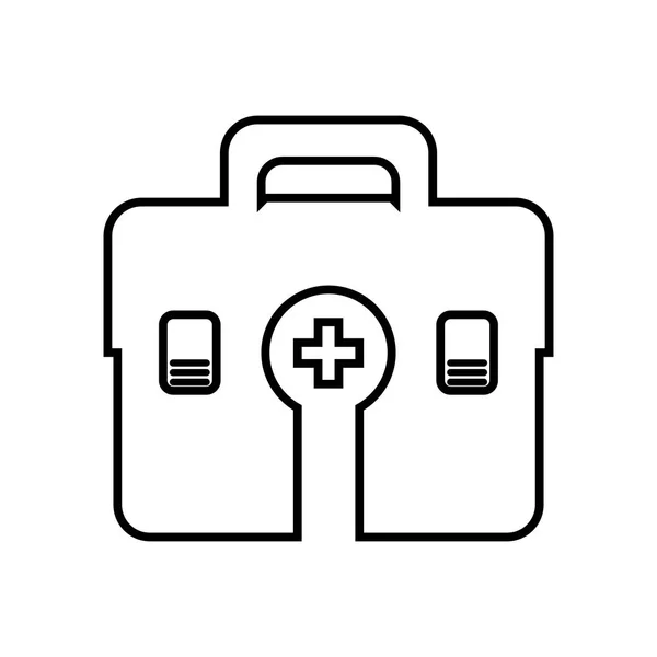 Kit médico ícone isolado —  Vetores de Stock