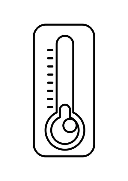 Медицинский изолированный значок термометра — стоковый вектор