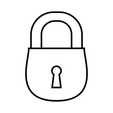 güvenli güvenli asma kilit simgesi