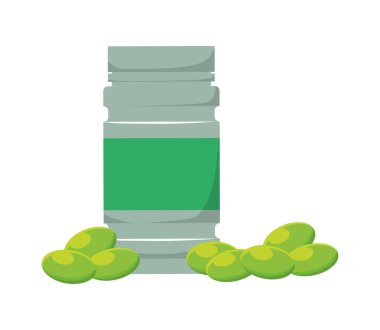 şişe ilaç izole simgesi