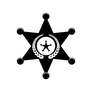 yıldız polis rozeti simgesi