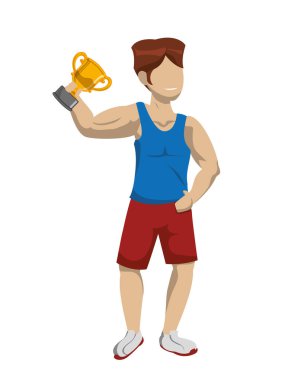 trophy Kupası Ödülü ile sporcu